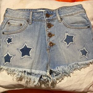 Bullhead Denim High Rise Shorts